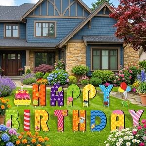 Brand new in packaging | Yard sign | Happy birthday